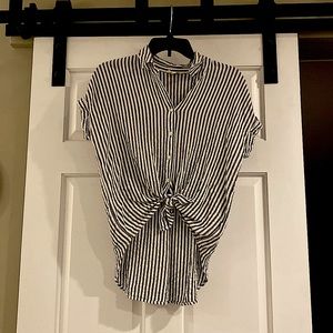 Striped Jane& Delancey Short Sleeve Shirt